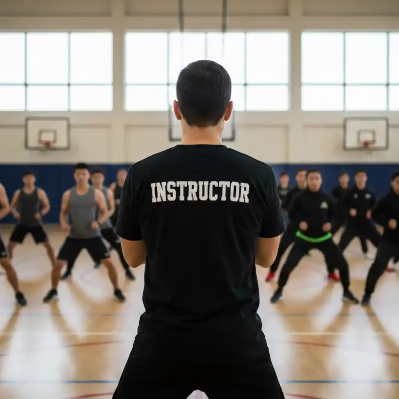 An instructor teaching a class An instructor teaching a class