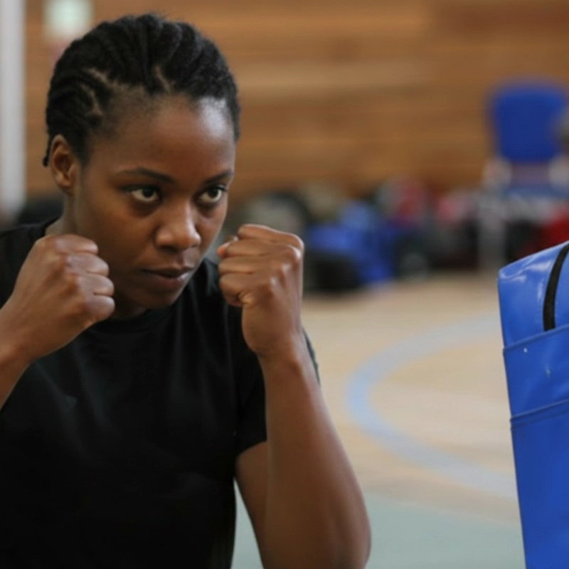 Student ready to attack